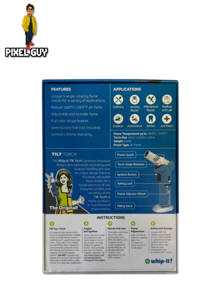 Whip-It! Tilt Torch Blue