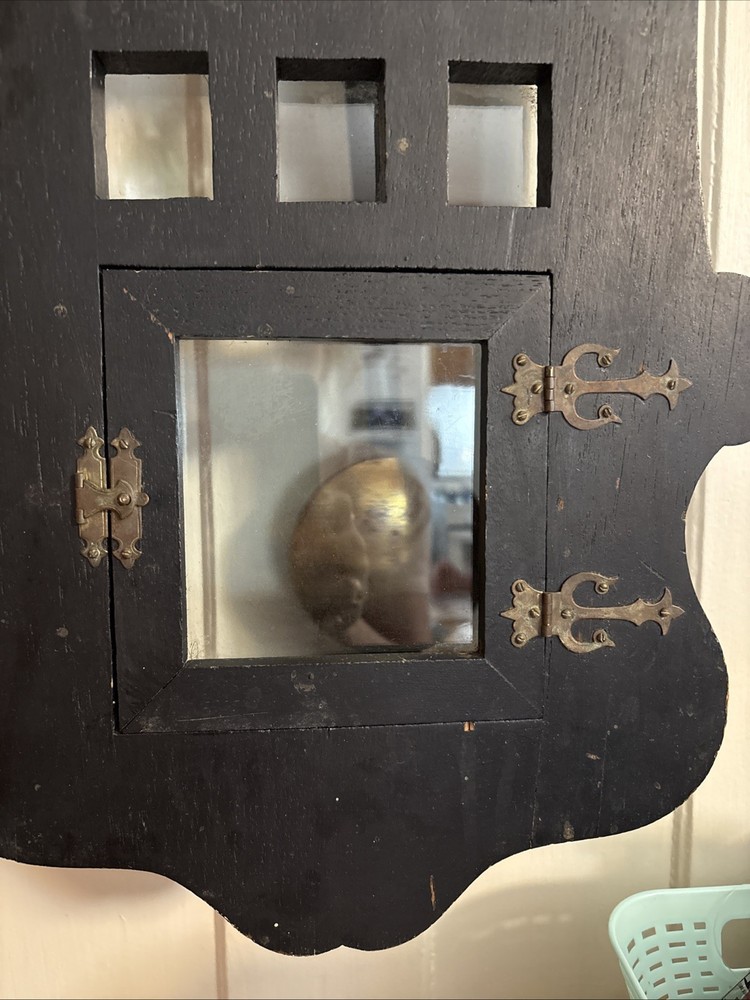 Antique c1908 Sessions RareMission Oak Wall Clock Running Original