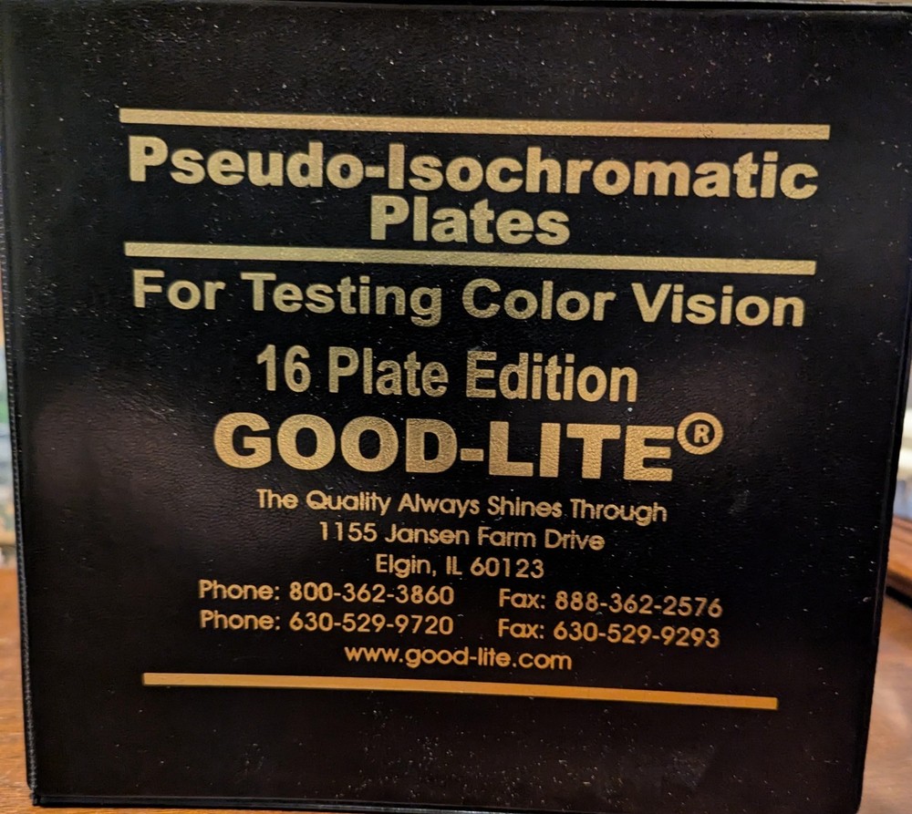 Good-Lite Pseudo-Isochromatic Plates -16 Plates