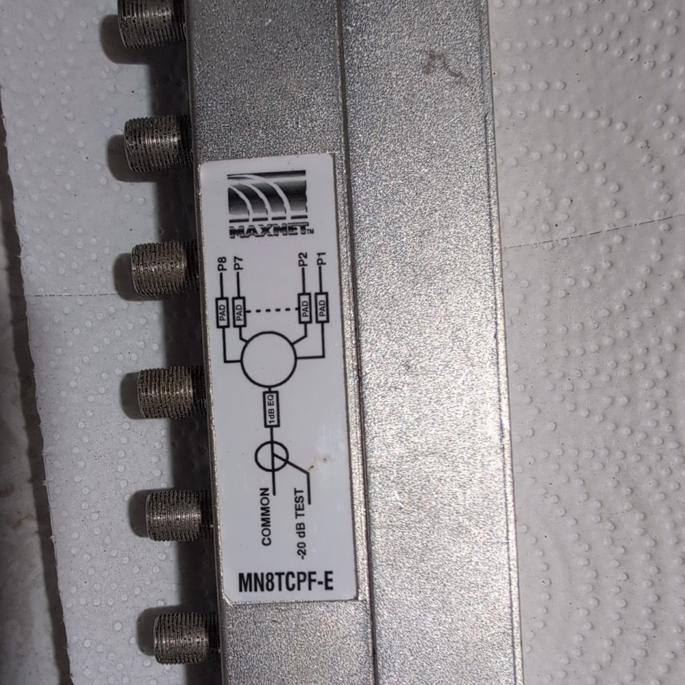 PCI / ATX Networks Maxnet MN8TCPF-E HFC RF Splitter used working.