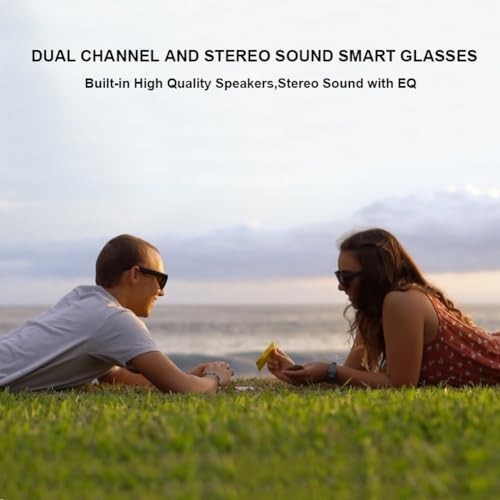 OhO Smart Glasses Polarized Bluetooth Sunglasses with Speaker UV Voice Control