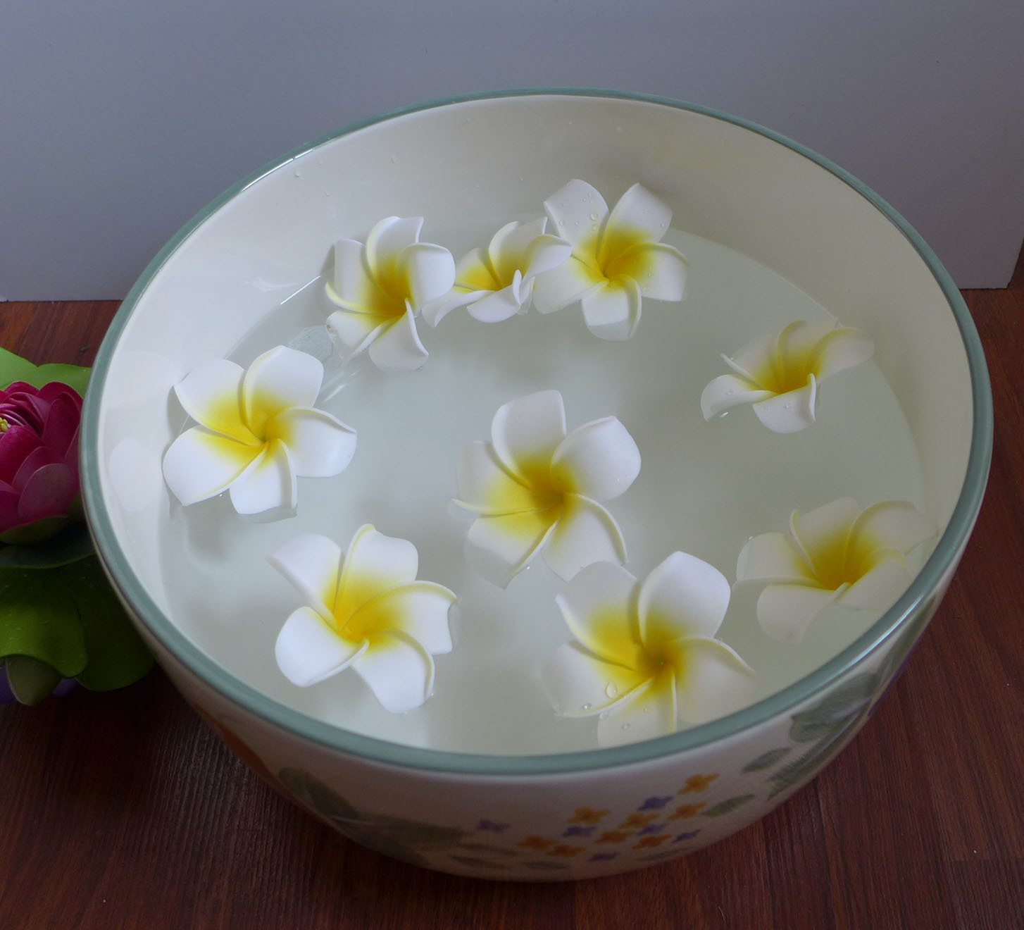 50 Pieces Artificial Foam Flowers Yellow Plumeria Home Wedding Decoration