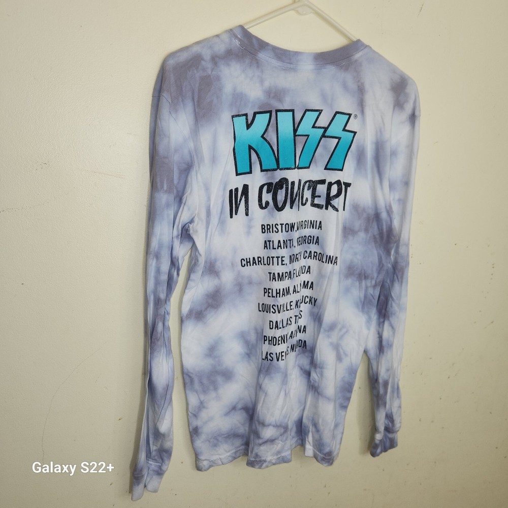 Kiss Concert Shirt Long Sleeve Size Medium