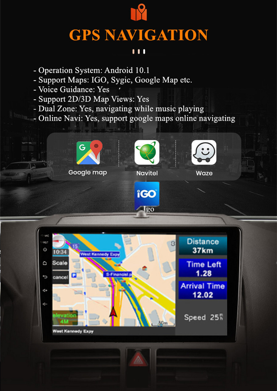 Touch Screen Car Multimedia Player USB RDS Fit For Mercedes Benz C300 2006-2011