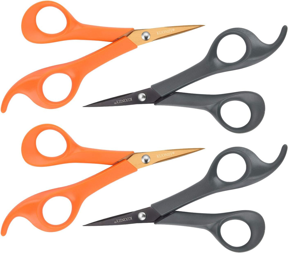 Micro-Tip Scissors, Precision Titanium Blades, 6 Inch Craft Detail Scissors I...