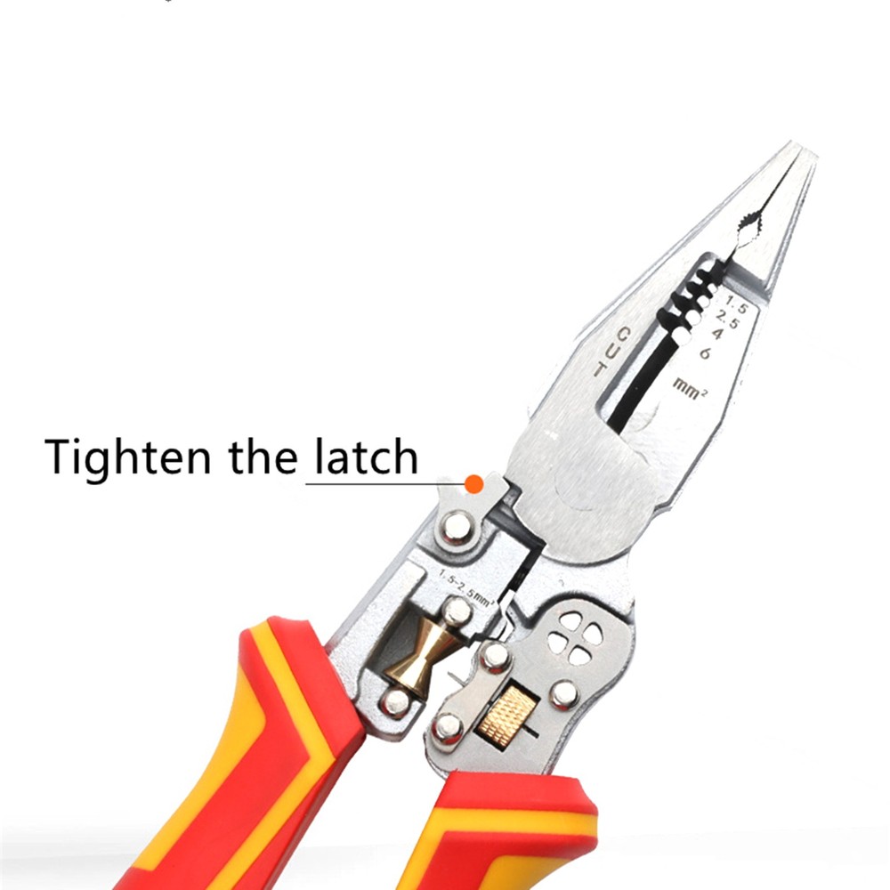 Voltage Tester Pliers Multi Tool Wire Stripper for AC DC Wire Twisting Cutting