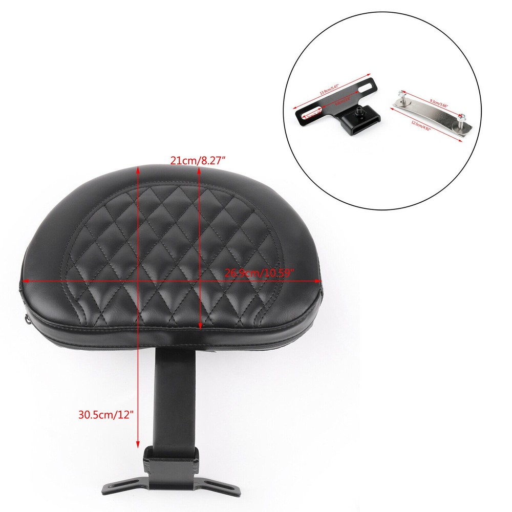 Driver Backrest Plug-in Rider Backrest Pad For Harley Heritage Softail 2007-2017