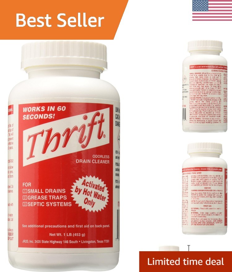 Multi-Surface 1-Pound Granular Drain Cleaner for Fast Clearing - T-100