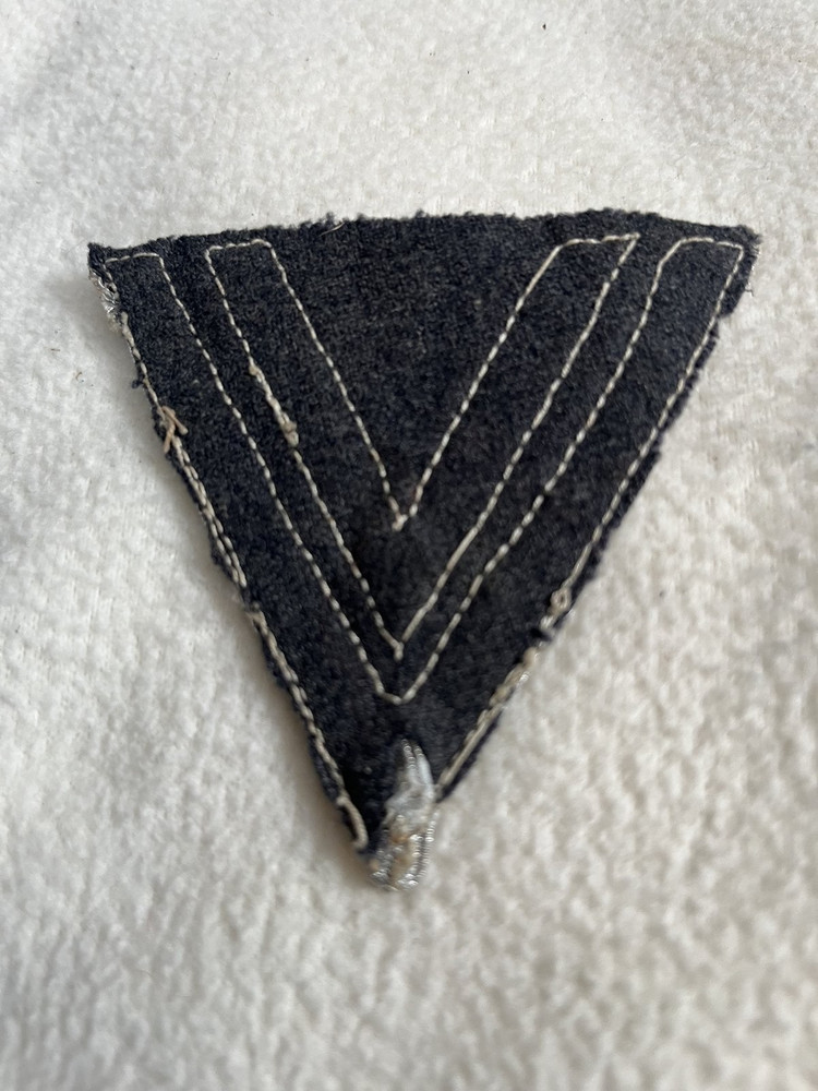 WW2 German Luftwaffe Sleeve Rank Patch Obergefreiter Wool Original Authentic
