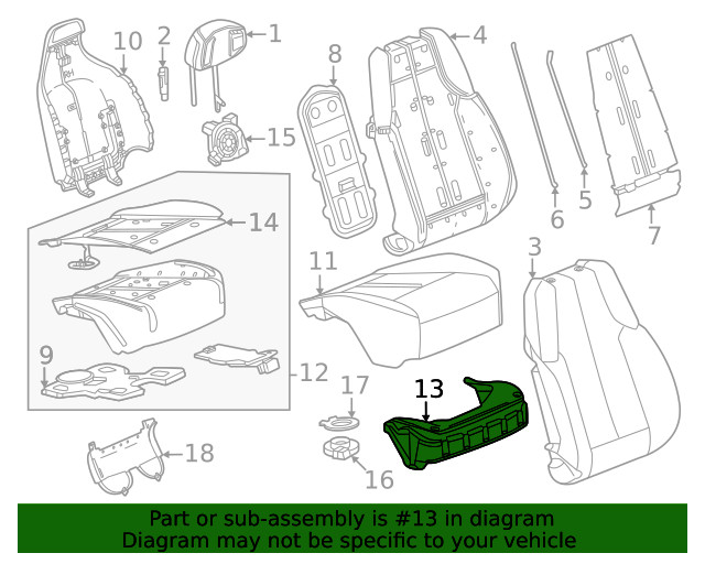 Genuine GM Support Panel 85586142