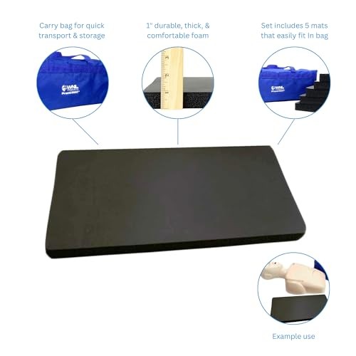 Practi-MAT Kneeling Padded Mat for CPR Training, CPR Training Accessories