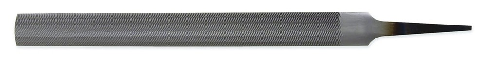 Coarse Grit 10-Inch Half-Round Hand File, Double-Cut for Concave & Flat Surfaces