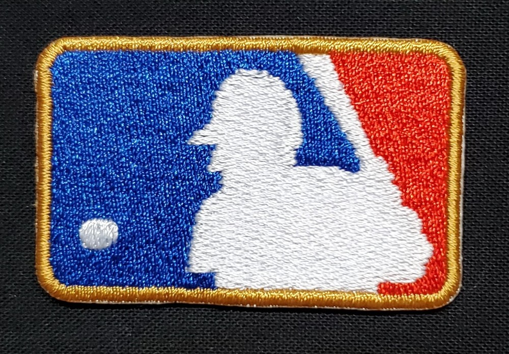 Batterman Logo World Series MLB Baseball Fully Embroidered Iron On Patch