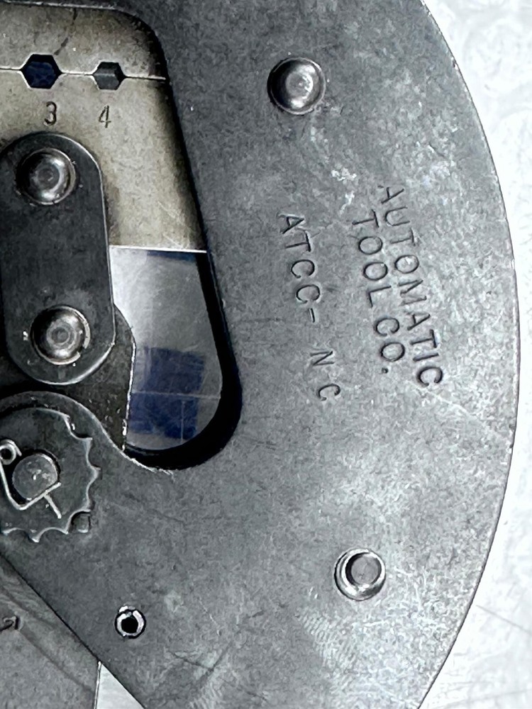 AUTOMATIC TOOL & CONNECTOR CO. HANDHELD CRIMPING PLIER