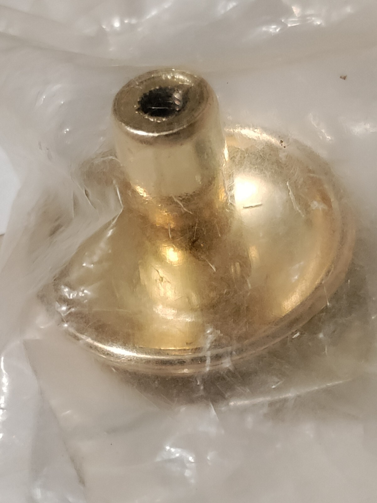 Vintage Allison Round Brass Cabinet Pulls Drawer Knobs # 831PB Lot Of 5 NOS