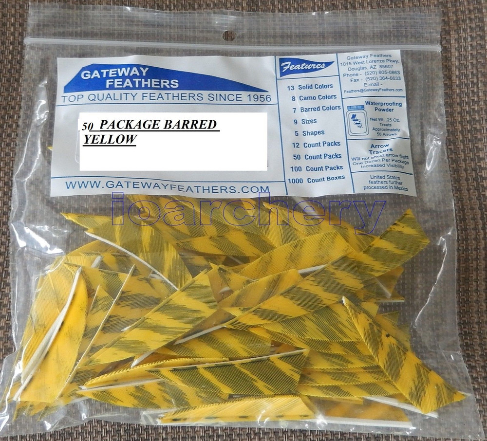 GATEWAY RAYZR 2" RW FEATHERS 50 pk,