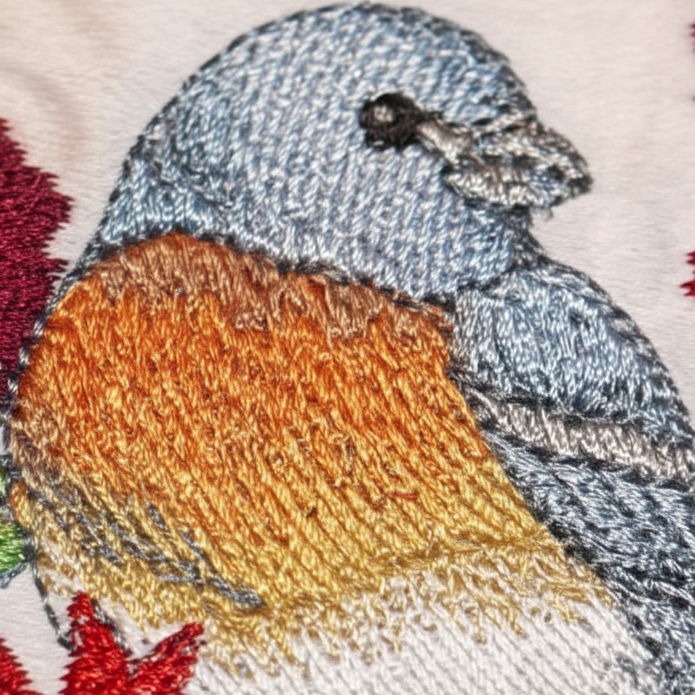 Lazuli Bunting Embroidered Patch