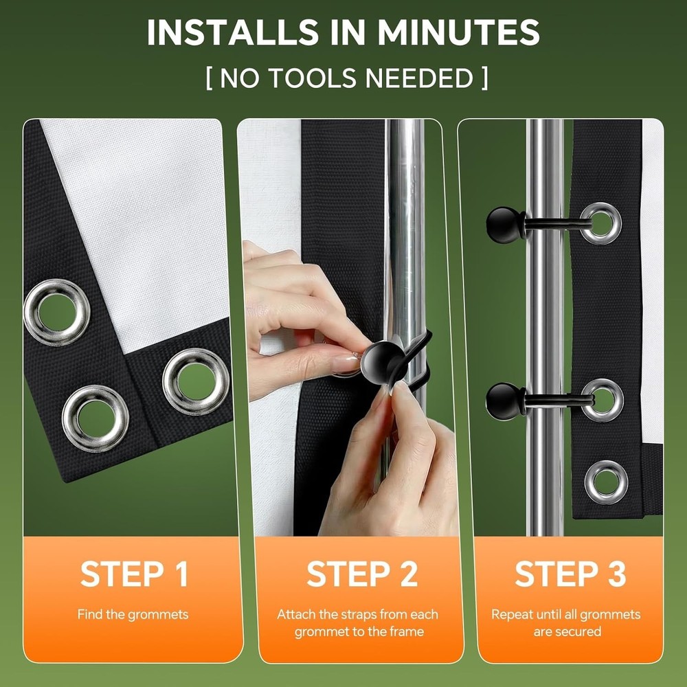 14x9 Golf Simulator Impact Screen Triple Layer Projector Screen Indoor Training