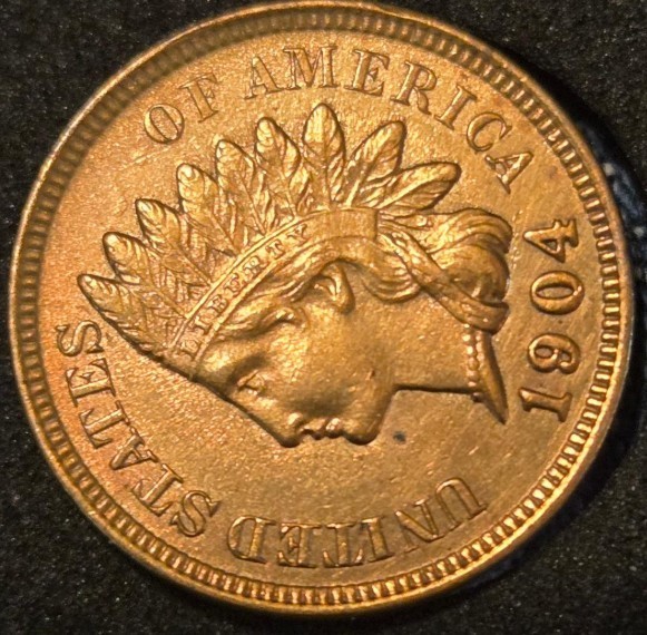 1904 Indian Head Penny - Uncirculated RD *FLASHY*