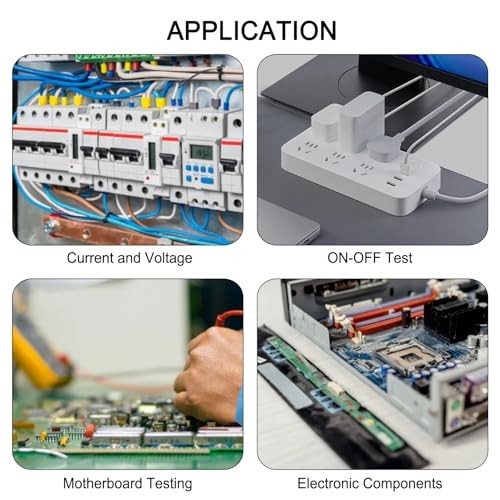 2 Sets Test Leads 1000V 20A Ultra-Sharp Test Probe Lead for Multimeter Meter