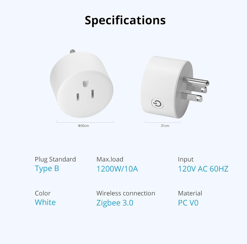 Smart Plug Compatible with Alexa and Google Home, Wifi Smart Outlet Socket Remot