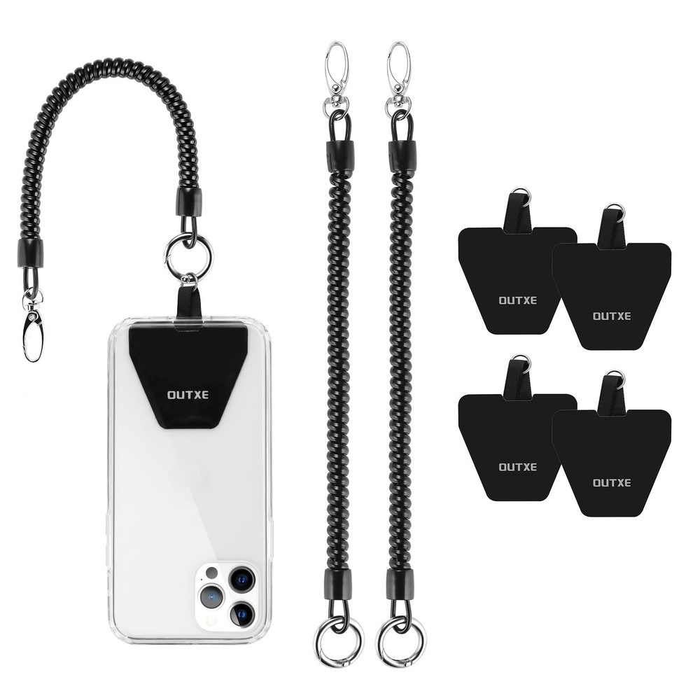 OUTXE Phone Lanyard Tether with 4 Patch- 2× Phone Tether, 4× Phone Pat