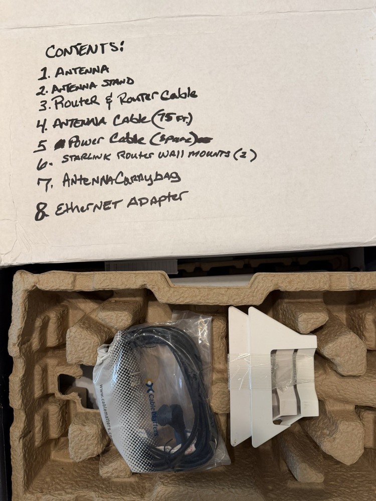 Starlink v2 dish kit with (2) mesh routers