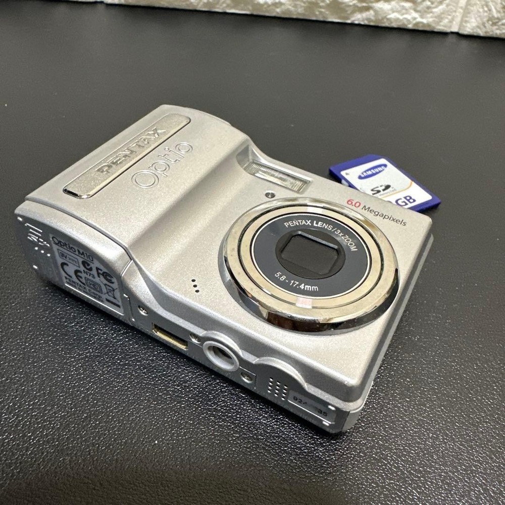 PENTAX Optio M10 Compact Digital Camera with 2GB SD Card Tested Condition
