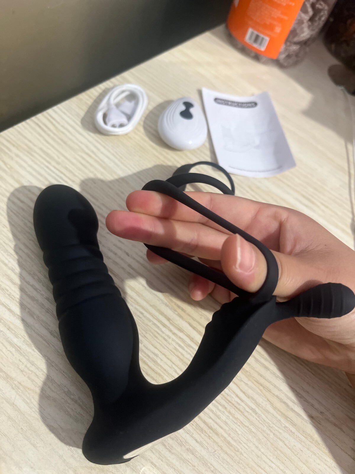 Male Prostate Massager Vibrator Thrusting Anal Butt Plug Dildo Sex Toys for Men