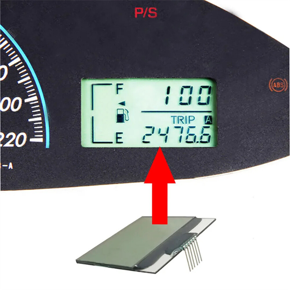 1x LCD Screen Dashboard Display Instrument Replacement For Toyota Vios 2008-2012