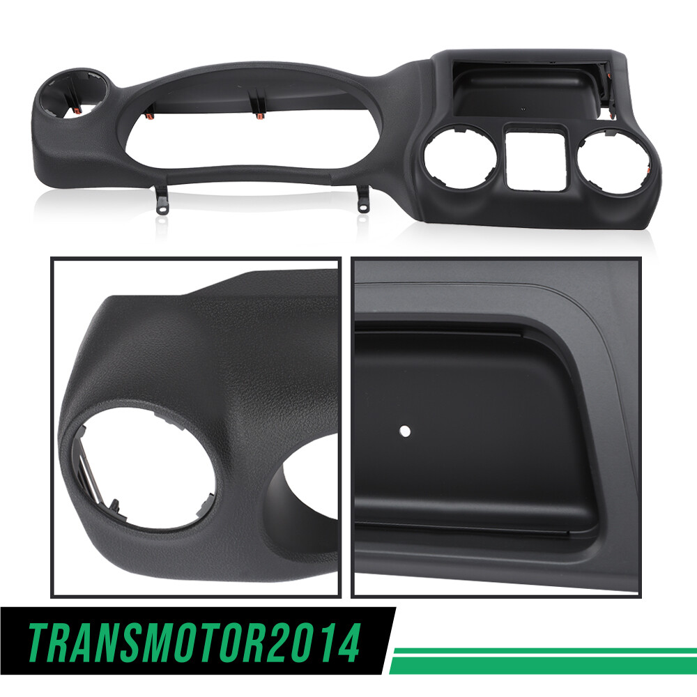 Fit For 2011-2014 Jeep Wrangler Dash Instrument Cluster Trim Panel Bezel Black