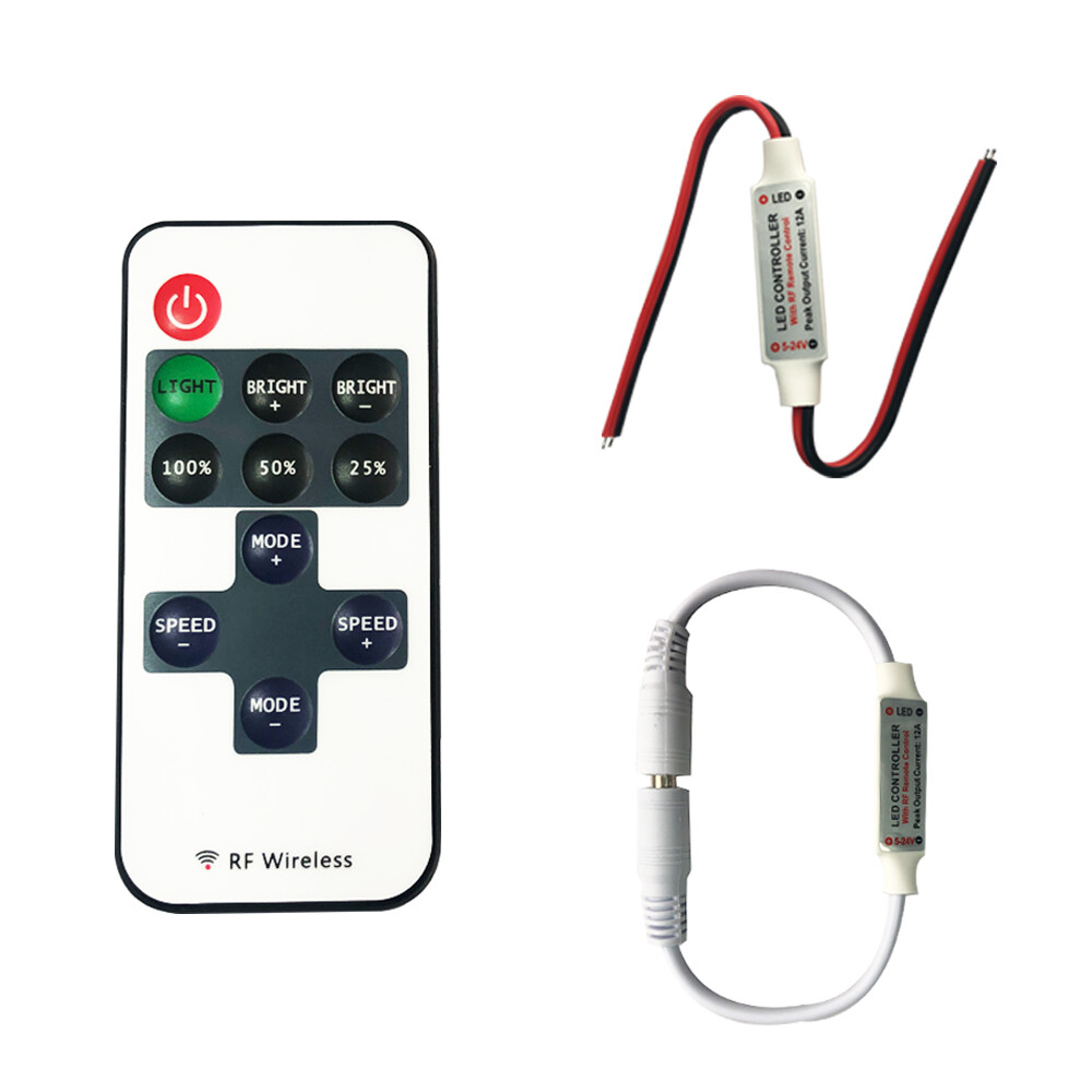 12V Dimmer Controller RF Wireless Remote Switch Controller for LED Strip Light