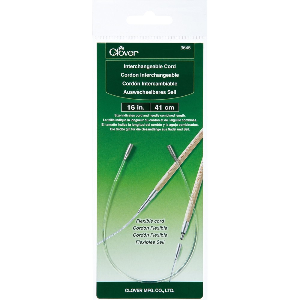 Clover IC-3645 Interchangeable Cord-16 Inches (3Pk)
