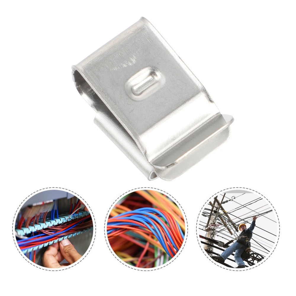 30 Pcs Stainless Steel Solar Panel Cable Clips Trailer Frame Wire Clamp