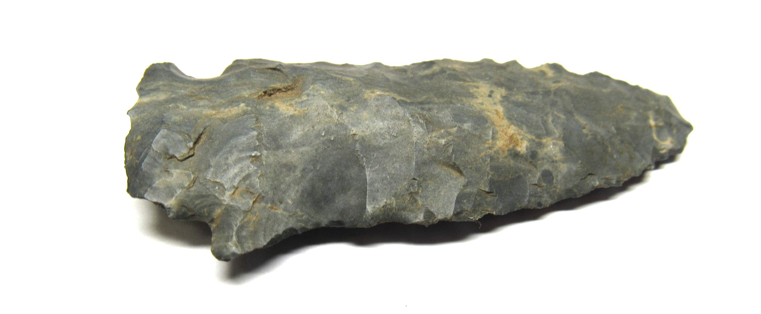 AUTHENTIC  2½" INDIAN ARROWHEAD - PROJECTILE POINT ADENA FROM COSHOCTON CO.*