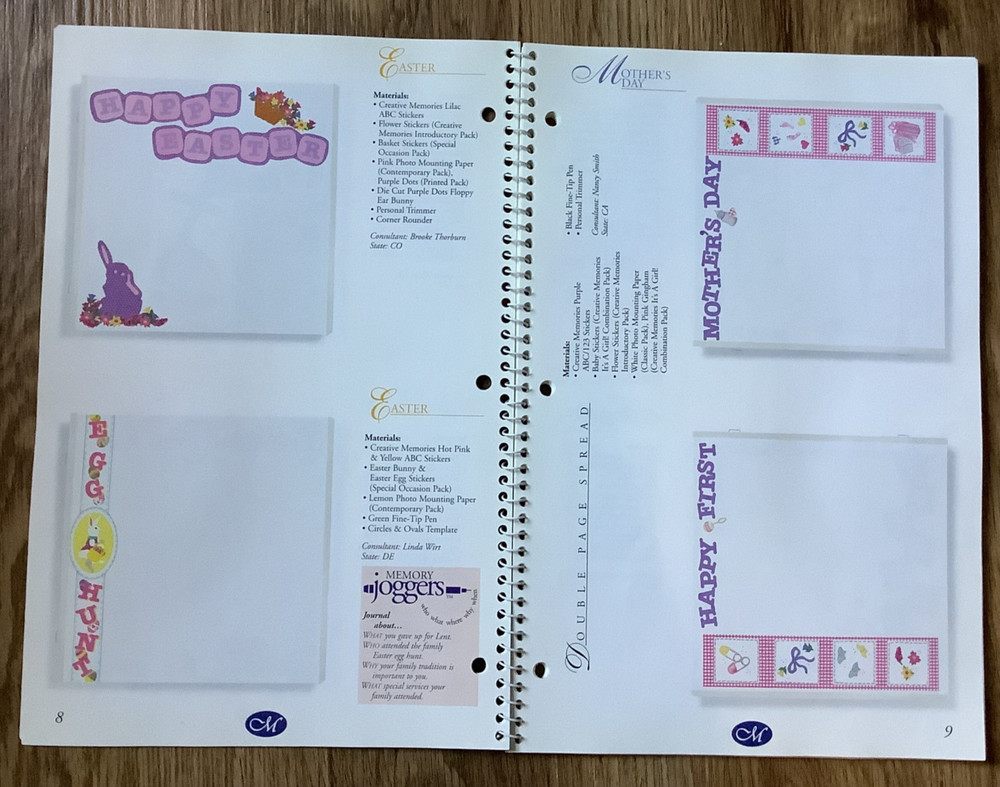 Creative Memories Scrapbook Page Design and Layout Ideas - Volume V
