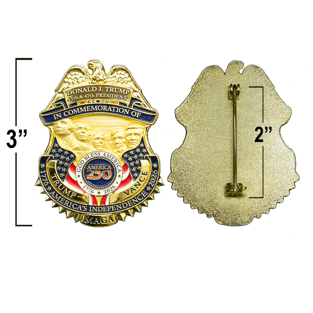 CL-YY Trump Vance Presidential 250th Anniversary 47 Full Size Commemorative with