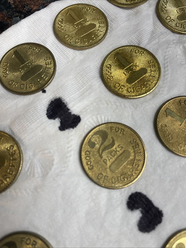 Brass Cigarette Tokens