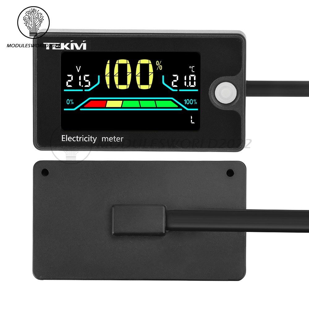 DC 8-100V LCD Digital Voltage Tester Battery Capacity Percentage Indicator Meter