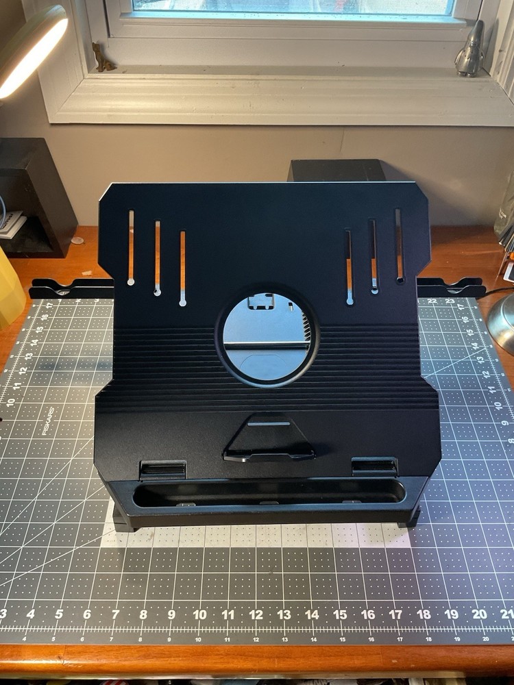 AboveTEK Laptop Stand, 20 Angles Two-Layer Height Adjustable Black