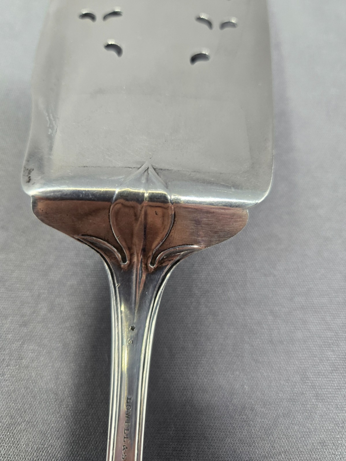 Lowell & Senter Coin Silver Fish Server Portland ME