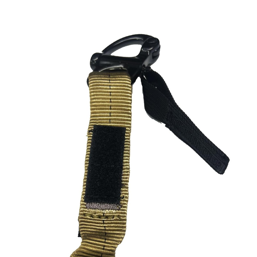 Helo Lanyard Snap Shackle & Hitched Loop - Black