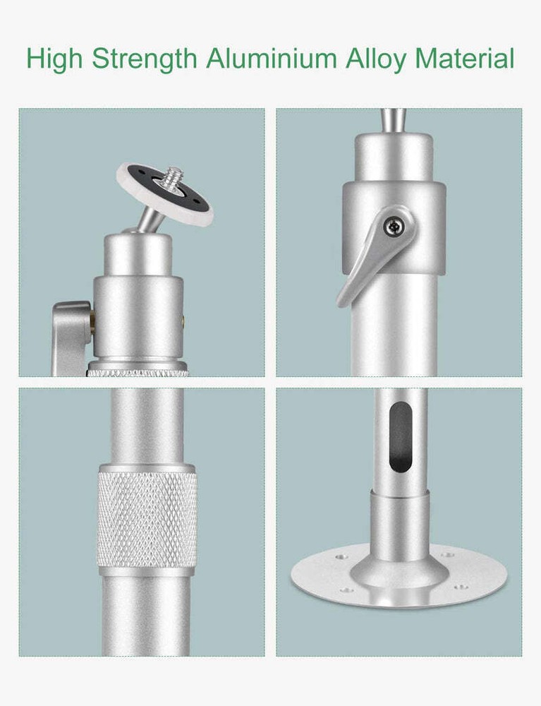 Projector Wall Ceiling Mount Hanger 360° Rotatable Extendable 11.8" to 19.7"