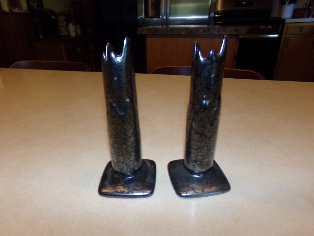 Partylite Metropolis 7"  Taper Holder Pair