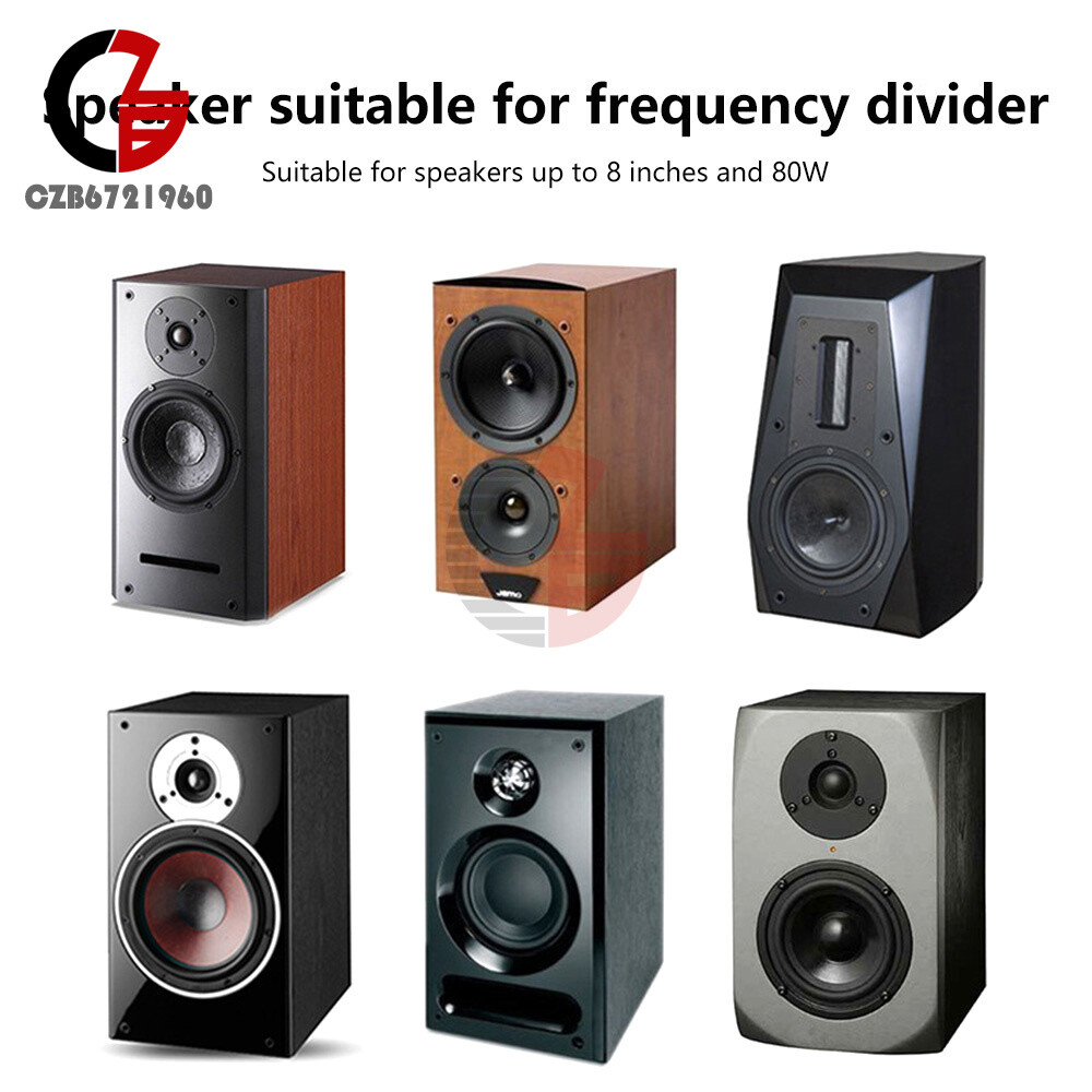 80W Hi-Fi Audio Speaker Crossover High & Low Two-way Filter Frequency Divider
