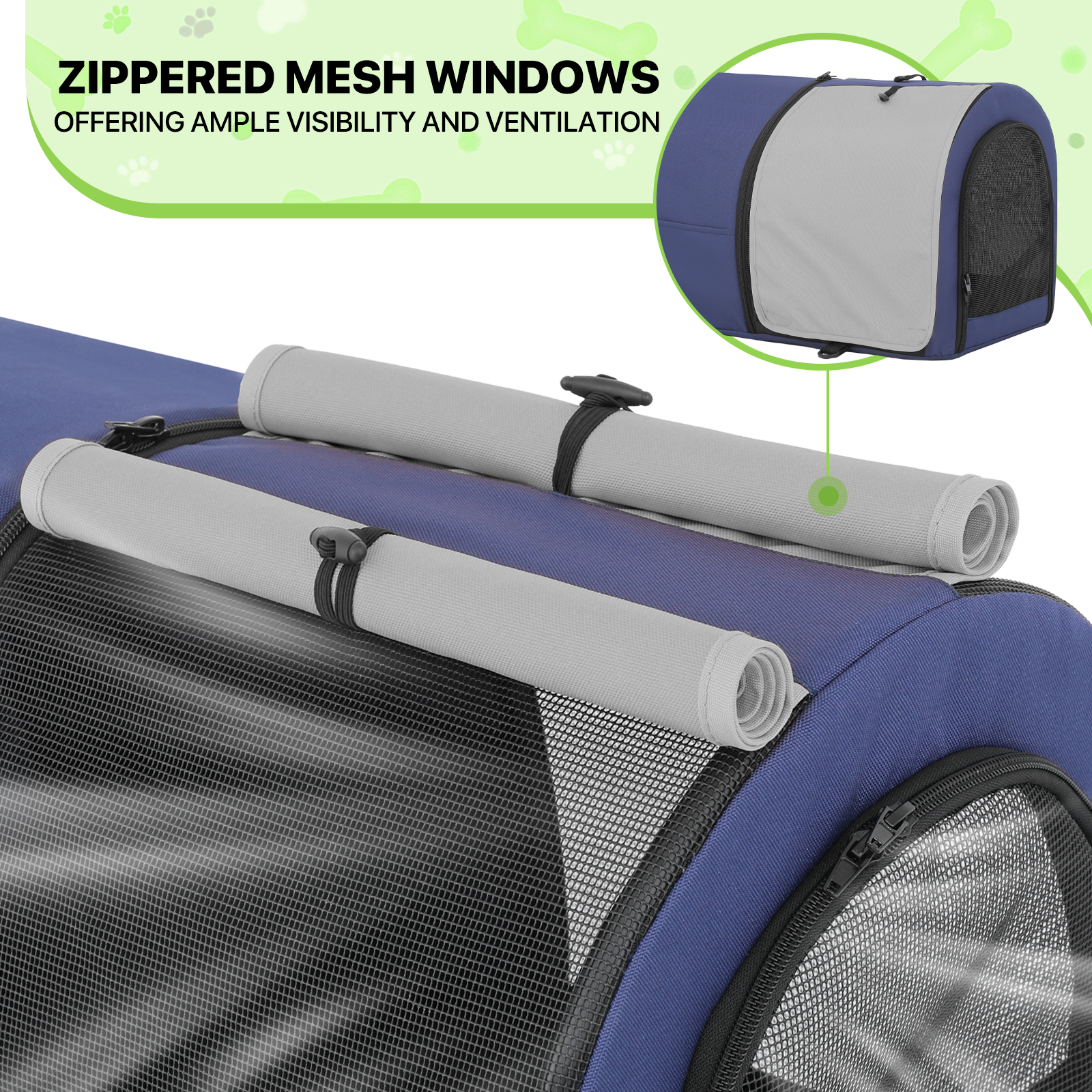 4 Wheels Double Breathable Pet Dog Stroller Folding Cat Cage Pet Travel Carrier