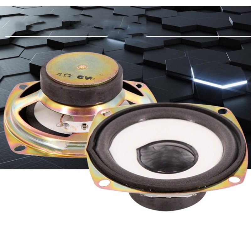 3Inch White Cone Speakers Set Full Frequency Woofer Loudspeaker