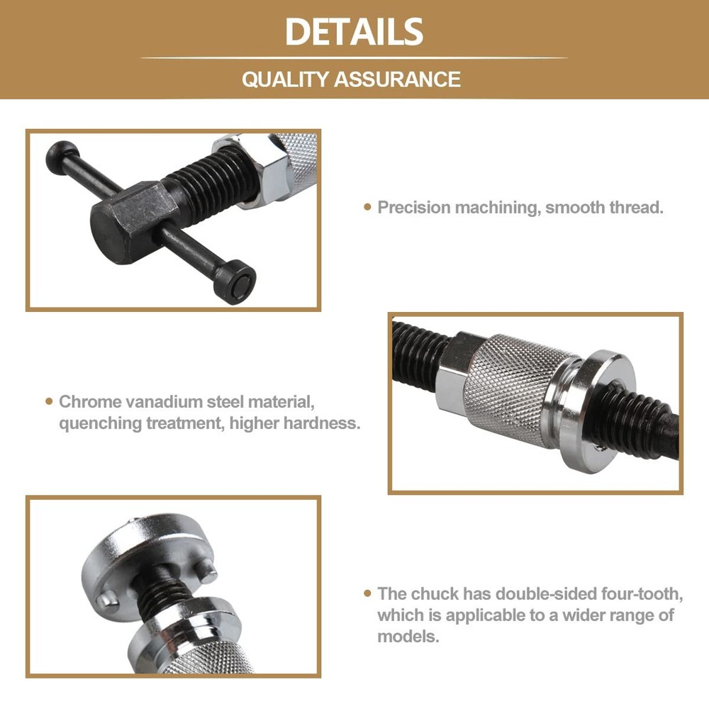 YanTone Disc Brake Caliper Piston Rewind Tool, Universal Style, silver
