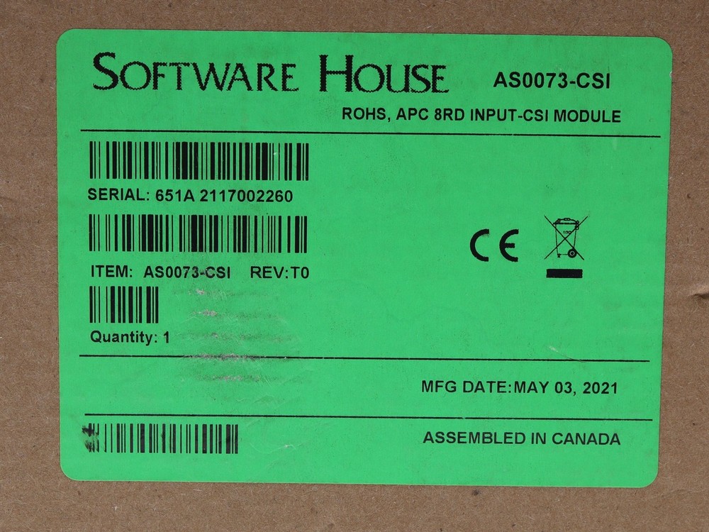 Software House AS0073-CSI Input Module