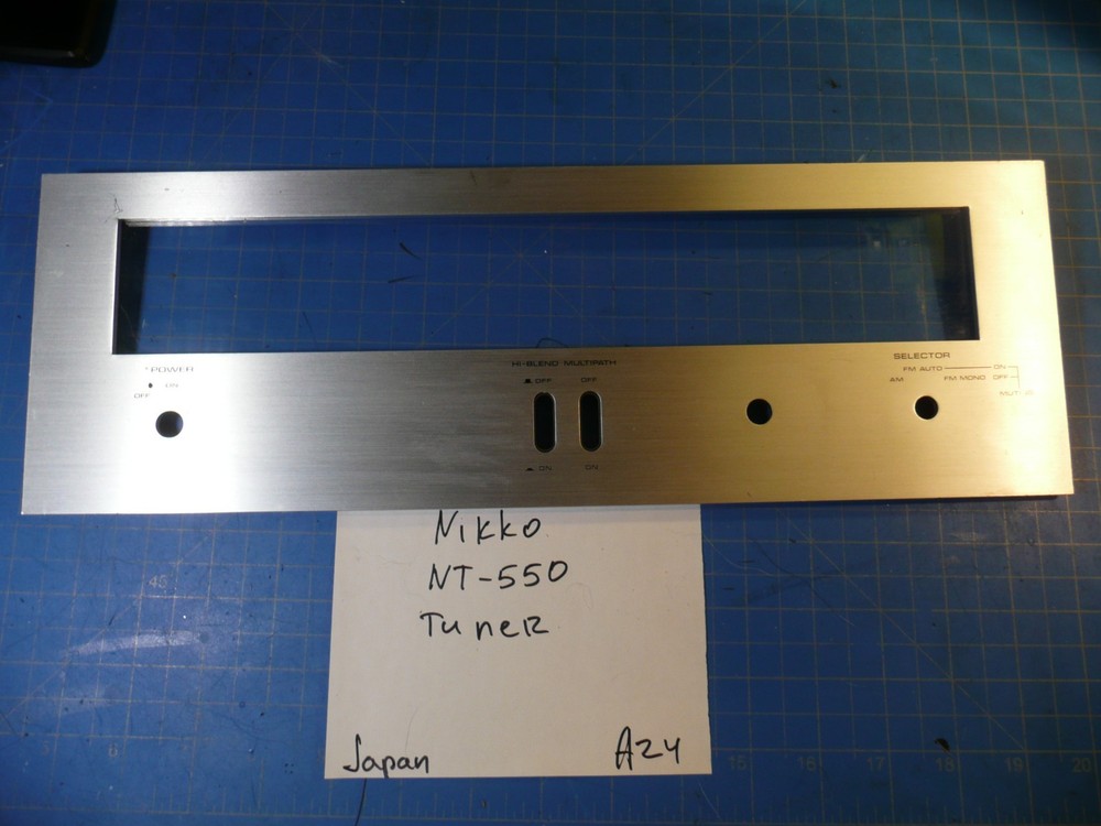 Nikko NT-550 Tuner Replacement Parts Front Face Plate Panel